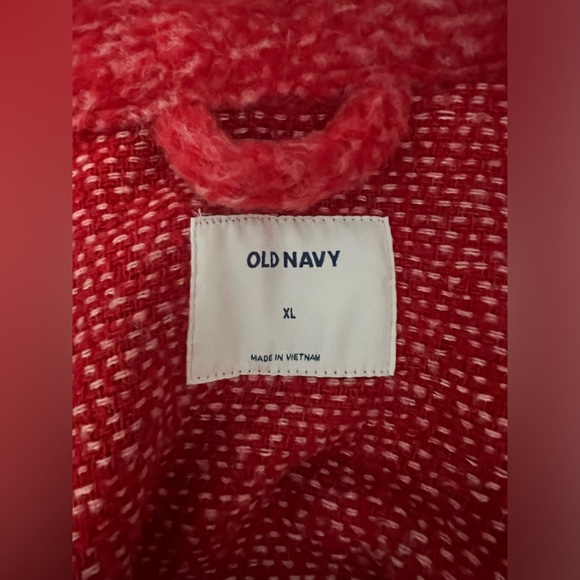 Old Navy - red & pink wool blend coat - Picture 8 of 10